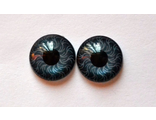 Глаза клеевые с цветной радужкой пластиковые, 6 мм, серые. арт. Г84